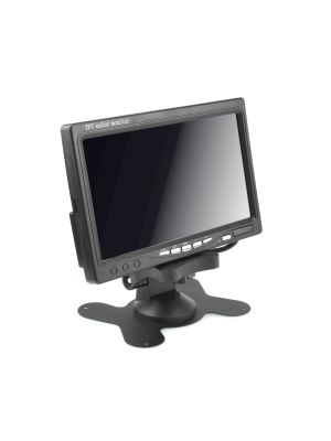 17,8cm (7 Zoll) Monitor für 12V, mit Standfuss & Einbauhalterung, 2x Video-In & Fernbedienung