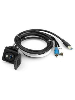 Stinger SMRAUXUSB3 MARINE Cinch-USB Einbaubuchse Länge 50cm