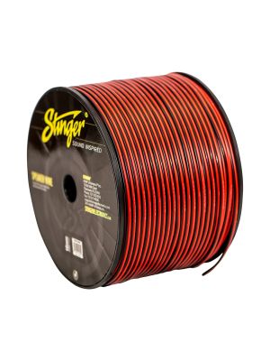 Stinger SPW516RB Lautsprecherkabel 304,8m (1000ft) Rolle, 16GA (1,5mm²), rot/schwarz | 1,08€/m