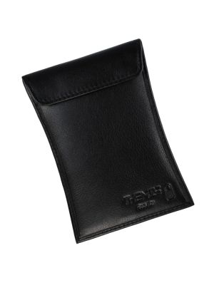 THEMIS Security Ultimate GEN5 Leder-Abschirmhülle für Autoschlüssel (14,5x10cm, hochkant), 4 Lagen Sandwich Schirmung, schwarz