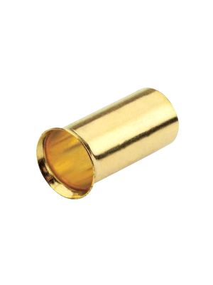 25mm² Aderendhülsen/ Kabelendhülsen unisoliert, vergoldet, 100 Stück