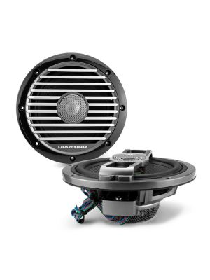 Diamond Audio HXM525 13,3cm / 5,25 Zoll Marine Koax-Lautsprecher 60W 4Ohm mit RGB-LED