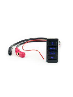 Diamond Audio DABTR9 Marine Bluetooth Empfänger mit 4-Tasten-Bedienung (blaue Beleuchtung), wasserdicht