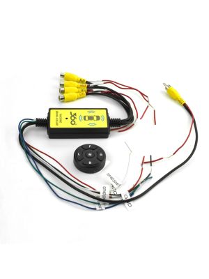 4x Video-/Kamera Switch Verteiler für Front-, Seiten- und Heckkameras (360°-Systeme)