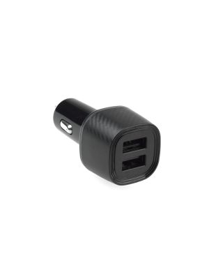 USB Dual-Zigarettenadapter 2x QC 3.0 für 12/24V, schwarz carbon