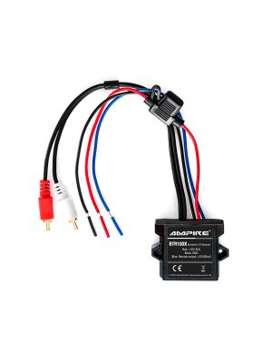 AMPIRE BTR100X universal Bluetooth-Adapter zum Musikstreaming mit Auto-Remote (Cinch, aptX), wasserdicht