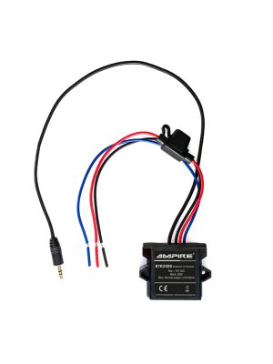 AMPIRE BTR200X universal Bluetooth-Adapter zum Musikstreaming mit Auto-Remote (AUX 3,5mm Klinke, aptX), wasserdicht