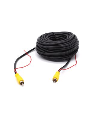 Premium Video Cinch-Adapterkabel (Stk.-Stk.) 10m mit Stromanschluss, Ø 4.5mm