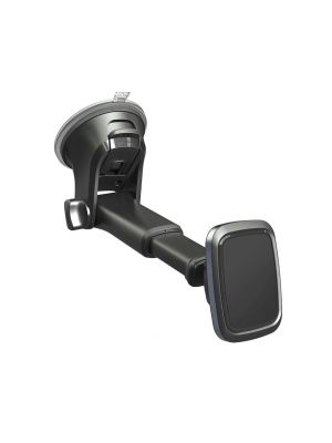 smart2hold Type 8.2. Magnethalter mit Teleskoparm und Saughalterung, schwarz carbon