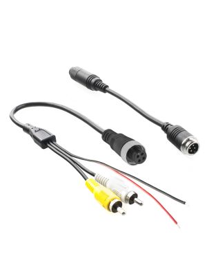 Rückfahrkamera-Anschlusskabel-Set Cinch (Nachrüst-Kamera / offene Enden) an Waeco/ Dometic-Verkabelung