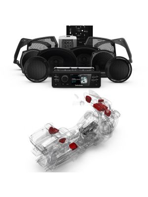 ROCKFORD Audio Kit HD9813SGU-STAGE3 (Radio+6-SPK+400W Amp) für Harley-Davidson® Electra Glide™ Ultra 1998-2013