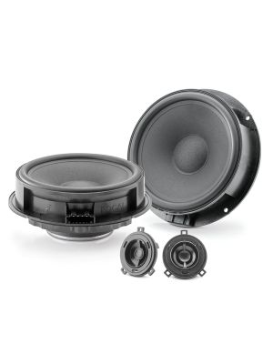 FOCAL IS-VW-165 16,5cm 2-Wege Kompo-Lautsprecher 60W RMS 93dB 2Ohm 60Hz-20kHz für VW, Audi, Seat, Skoda