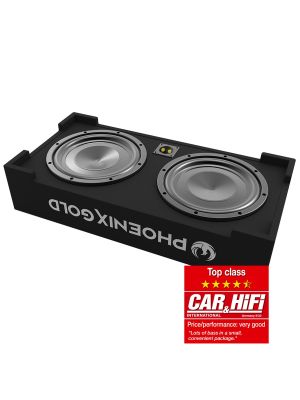 Phoenix Gold ZX210PBS 2x 25cm 350W Dual Passiv-Subwooferbox 2 Ohm