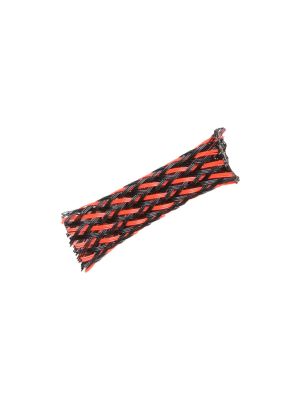 AUDIO SYSTEM Z-PS 6-16 RB Geflechtschlauch / SNAKE SKIN 6-16mm, 1m (Meterware), rot/schwarz