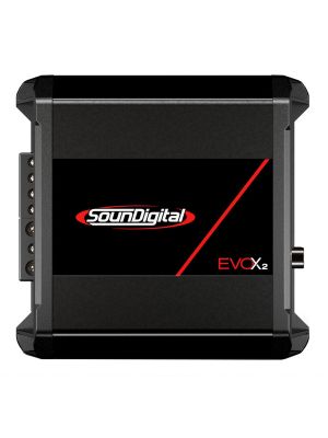 SounDigital 400.2 EvoX2 (4Ω) 2-Kanal-Mini-Verstärker 400W für Motorräder & Powersports