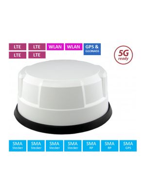 Panorama PAN-ANT515 High Performance Antenne 4x LTE/5G, 2x WLAN, GPS mit 1,5m Kabel-Set