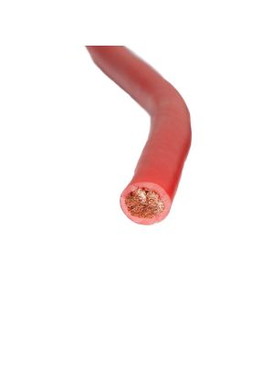 AUDIO SYSTEM Z-PC 10 R Stromkabel OFC 1m, 8GA (10mm²), matt-rot-transparent „Soft-Touch“ | 4,49€/m