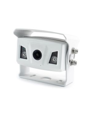 AMPIRE KIP200-WHI Aufbau Rückfahrkamera 160° mit Nachtsicht & Mikrofon, IP69K, weiß