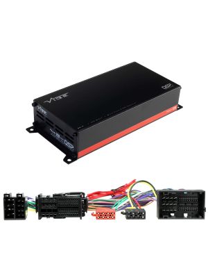 VIBE POWERBOX65.4-8MDSP-FIAT1 4-Kanal 260W Mikro Verstärker Class D mit 8-Kanal DSP für Alfa Romeo, Citroen, Dodge, Fiat, Jeep, Opel, Peugeot