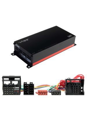 VIBE POWERBOX65.4-8MDSP-FORD2 4-Kanal 260W Mikro Verstärker Class D mit 8-Kanal DSP für Ford 2003-2015 40-Pin