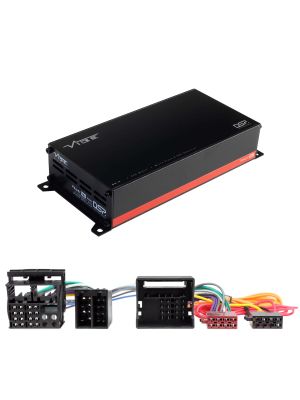VIBE POWERBOX65.4-8MDSP-MERC1 4-Kanal 260W Mikro Verstärker Class D mit 8-Kanal DSP für Mercedes, VW Crafter Audio20/50