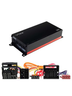 VIBE POWERBOX65.4-8MDSP-MVAUX1 4-Kanal 260W Mikro Verstärker Class D mit 8-Kanal DSP für Opel 2005-2014 (Quadlock 16-Pin nicht voll belegt)