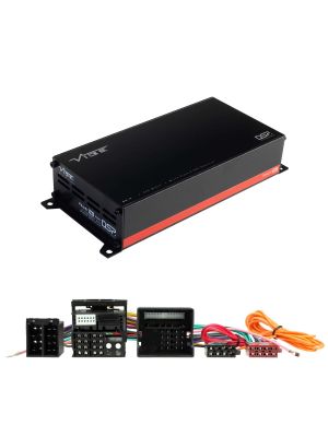 VIBE POWERBOX65.4-8MDSP-MVAUX2 4-Kanal 260W Mikro Verstärker Class D mit 8-Kanal DSP für Opel 2004-2014 (Quadlock 40-Pin)
