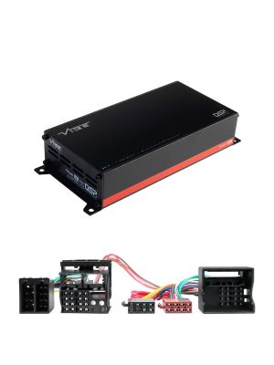 VIBE POWERBOX65.4-8MDSP-BMW2 4-Kanal 260W Mikro Verstärker Class D mit 8-Kanal DSP für BMW, Mini mit iDrive CCC