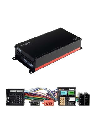 VIBE POWERBOX65.4-8MDSP-VW3 4-Kanal 260W Mikro Verstärker Class D mit 8-Kanal DSP für VW 52-Pin Quadlock / MIB PQ