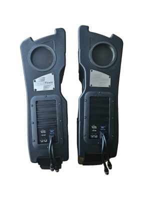Soundstream HD14.SBW-X 2x300W aktives Subwooferkit für HERTZ CutKit Saddlebags LINKS+RECHTS