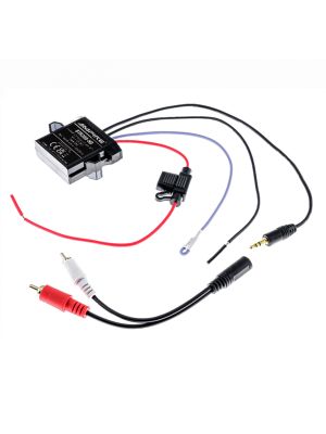 AMPIRE BTR200-HD universal Bluetooth-Adapter zum Musikstreaming mit Auto-Remote (AUX 3,5mm Klinke/Cinch, aptX), wasserdicht