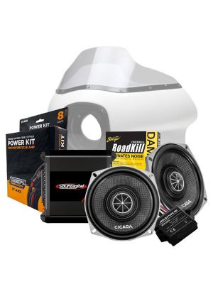 maxxcount MXCLUBSTYLE DIY SoundUpgradeKit für die ClubStyle FXRT Fairing passend für Harley Davidson FXR / Softail 2018+ / Dyna 1999-2017