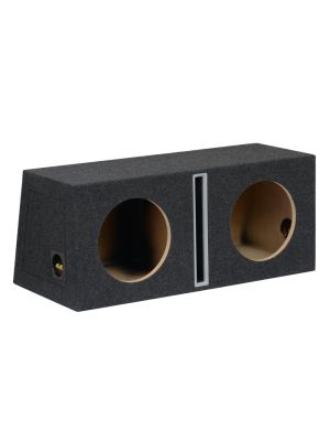 Doppel Basstunnel Subwoofer-Leergehäuse 10″/25cm 2x35L