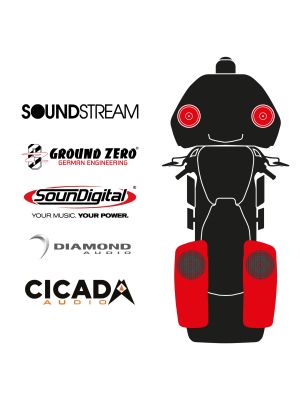maxxcount BIKE SoundKit 2F2R8RL/OEM/RG14+ OEM passend für Harley-Davidson® Road Glide™ ab 2014