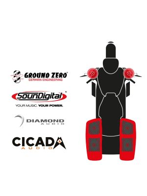 maxxcount BIKE SoundKit 2F4RRL/OEM/RK14+ passend für Harley-Davidson® Road King™ ab 2014