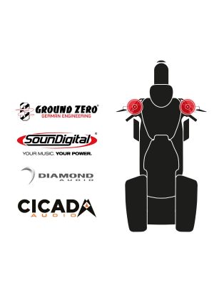 maxxcount BIKE SoundKit 2F/OEM/RK98+ passend für Harley-Davidson® Road King™ ab 1998