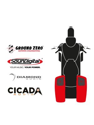 maxxcount BIKE SoundKit 2RRL/OEM/RK14+ passend für Harley-Davidson® Road King™ ab 2014