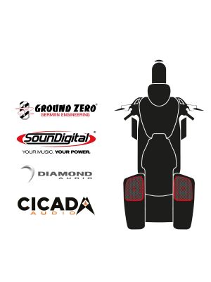 maxxcount BIKE SoundKit 2RCK/OEM/RK14+ passend für Harley-Davidson® Road King™ ab 2014