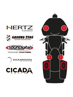 maxxcount BIKE SoundKit 2F2R2TP/OEM/CVORG24+ passend für Harley-Davidson® CVO™ Road Glide™ ab 2024