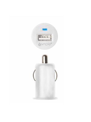 iSimple IS4710WH Zigarettenanzünder USB-Ladeadapter 12V Single (2,4A), weiß