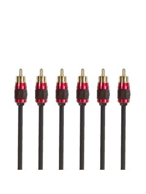 Stinger XI2617 6-Kanal Cinch Anschlusskabel für Verstärkersets 5,1m X2 Serie