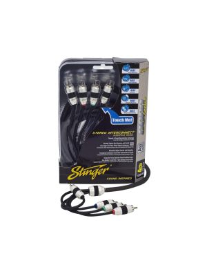 Stinger SI8420 4-Kanal Cinch Anschlusskabel für Stinger-Verstärkersets 6m 8000 Serie