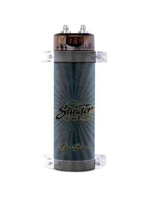 Stinger SPC111 Kondensator 1Farad 18-20V 1000W, mit Voltmeter, schwarz
