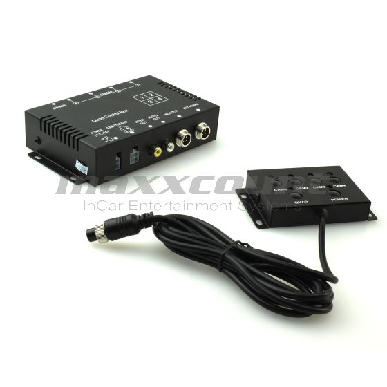 4x Video-Splitter Switch mit 4 Anzeige-Modi Single / Dual / Triple / Quad